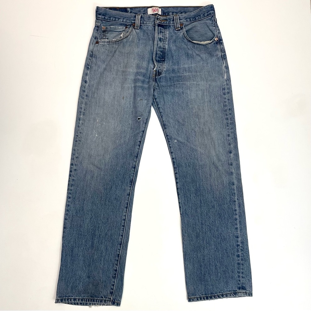 LEVI’S Vintage 501 Y2K Jeans Distressed Mens 34x30 Inseam 28.5 Grunge Streetwear